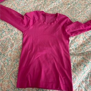 Swiftly long sleeve top size 0 bright pink